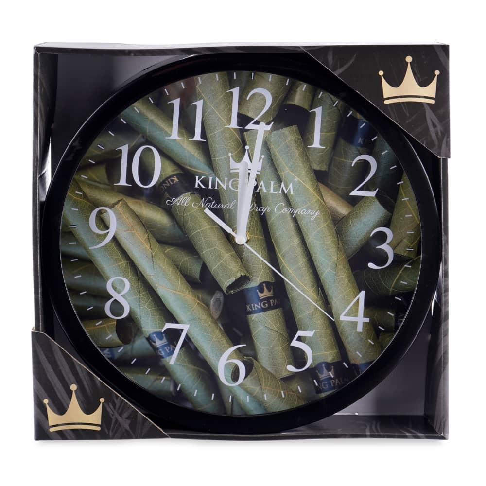 King Palm Wall Clock - Green Clock King Palm Wall Clock - Green Clock